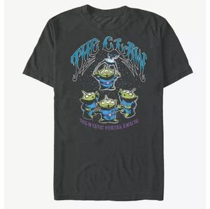 M Toy Story Mens Pixar Green Alien The Claw Grunge T-shirt Disney Graphic Tee